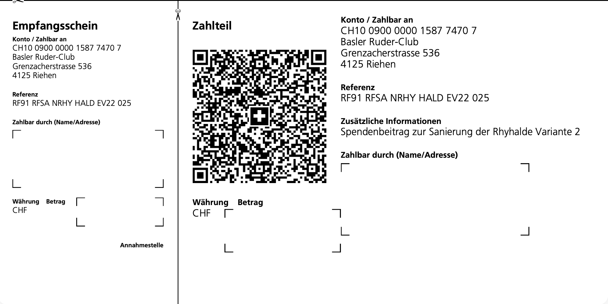 QR SpendenkontoRhyhalde